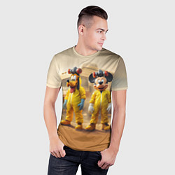 Футболка спортивная мужская Mickey and Pluto - Breaking bad soap opera, цвет: 3D-принт — фото 2