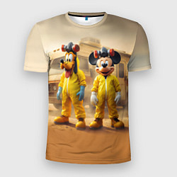 Футболка спортивная мужская Mickey and Pluto - Breaking bad soap opera, цвет: 3D-принт