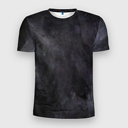 Мужская спорт-футболка Абстракция - dark strokes of paint