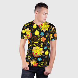 Футболка спортивная мужская Хохлома узор, цвет: 3D-принт — фото 2