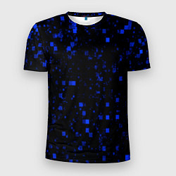 Футболка спортивная мужская Color blue khaki, цвет: 3D-принт