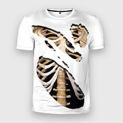 Футболка спортивная мужская Дыры с костями, цвет: 3D-принт