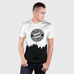 Футболка спортивная мужская Bayern Mnchen пиксели, цвет: 3D-принт — фото 2