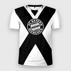 Футболка спортивная мужская Бавария Мюнхен полосы, цвет: 3D-принт