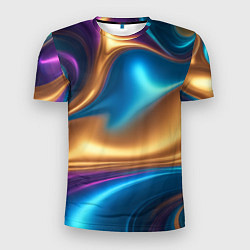 Мужская спорт-футболка Сплавы разноцветные