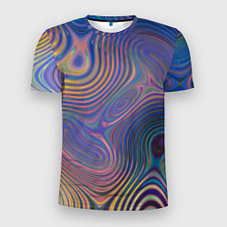 Мужская спорт-футболка Абстрактная рябь