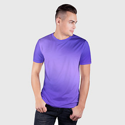 Футболка спортивная мужская Color purple gradient, цвет: 3D-принт — фото 2