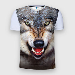 Футболка спортивная мужская Взгляд волка, цвет: 3D-принт