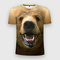 Мужская спорт-футболка Взгляд медведя