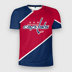 Футболка спортивная мужская Washington capitals, цвет: 3D-принт