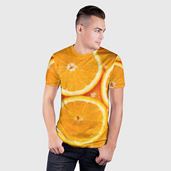 Футболка спортивная мужская Апельсин, цвет: 3D-принт — фото 2