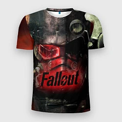 Футболка спортивная мужская Fallout Red, цвет: 3D-принт