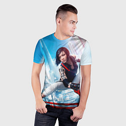 Футболка спортивная мужская Mirror`s edge, цвет: 3D-принт — фото 2