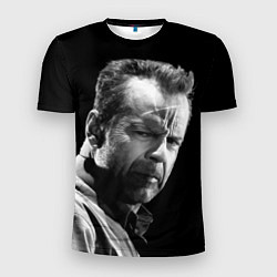 Футболка спортивная мужская Брюс Уиллис со шрамом, цвет: 3D-принт