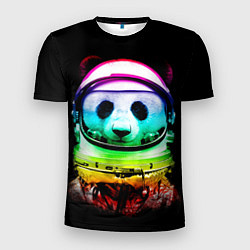 Футболка спортивная мужская Панда космонавт, цвет: 3D-принт