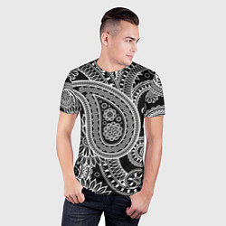 Футболка спортивная мужская Paisley, цвет: 3D-принт — фото 2