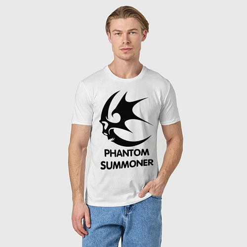 Мужская футболка Dark Elf Mage - Phantom Summoner / Белый – фото 3