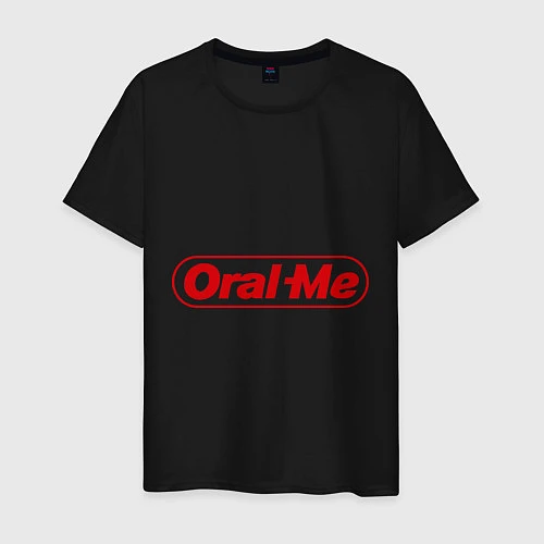 Мужская футболка Oral Me / Черный – фото 1