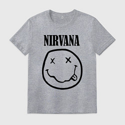Футболка хлопковая мужская Nirvana, цвет: меланж