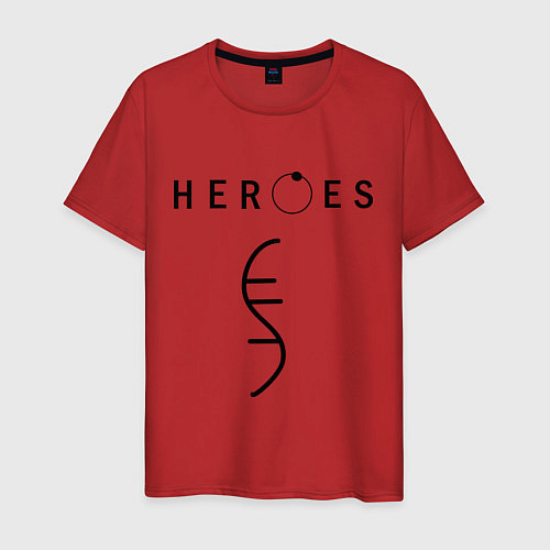 Мужская футболка Heroes Symbol / Красный – фото 1