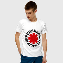 Футболка хлопковая мужская Red Hot Chili Peppers, цвет: белый — фото 2