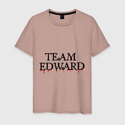 Футболка хлопковая мужская Edward team, цвет: пыльно-розовый