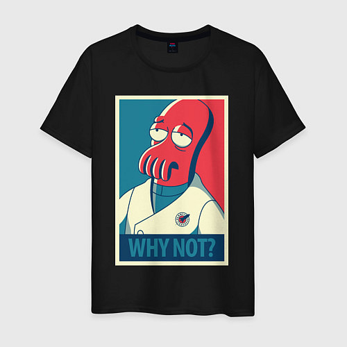 Мужская футболка Zoidberg: Why not? / Черный – фото 1