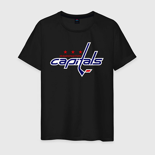 Мужская футболка Washington Capitals / Черный – фото 1