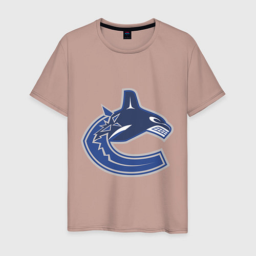 Мужская футболка Vancouver Canucks / Пыльно-розовый – фото 1