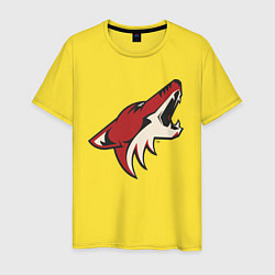 Футболка хлопковая мужская Phoenix Coyotes, цвет: желтый