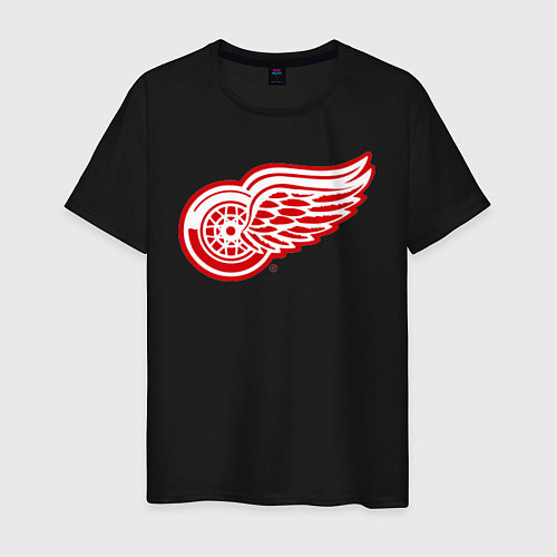 Мужская футболка Detroit Red Wings / Черный – фото 1