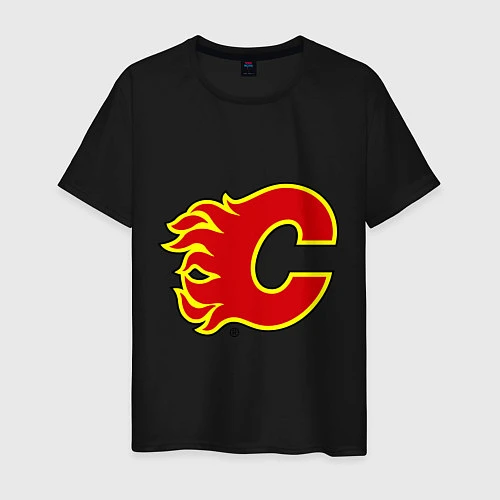 Мужская футболка Calgary Flames / Черный – фото 1