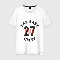 Футболка хлопковая мужская Far East 27 Crew, цвет: белый