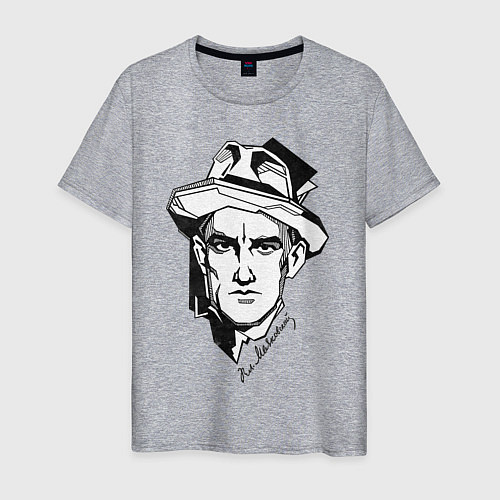 Мужская футболка Маяковский / Меланж – фото 1