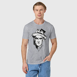 Футболка хлопковая мужская Маяковский, цвет: меланж — фото 2