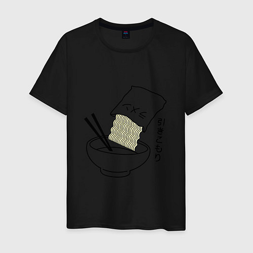 Мужская футболка Noodles / Черный – фото 1