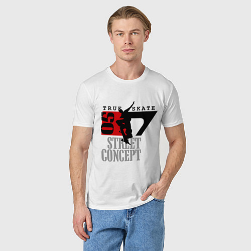 Мужская футболка Street concept / Белый – фото 3