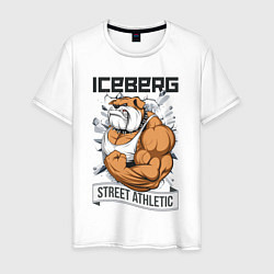 Футболка хлопковая мужская Dog 2 | Iceberg, цвет: белый