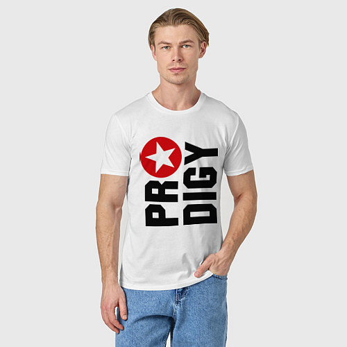 Мужская футболка Prodigy Star / Белый – фото 3