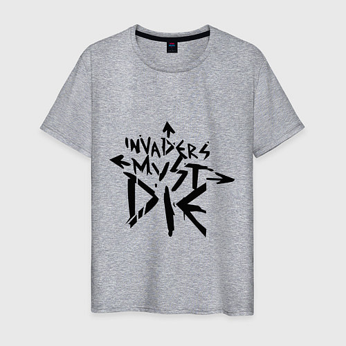 Мужская футболка The Prodigy: Invaders Must Die / Меланж – фото 1
