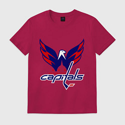Футболка хлопковая мужская Washington Capitals: Ovechkin, цвет: маджента