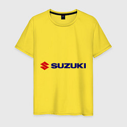 Футболка хлопковая мужская Suzuki, цвет: желтый