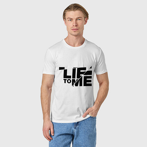 Мужская футболка Lie to me / Белый – фото 3
