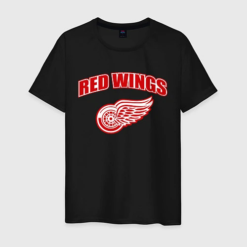 Мужская футболка Detroit Red Wings / Черный – фото 1