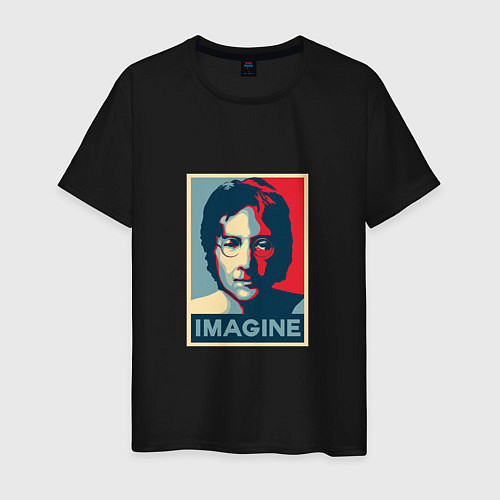 Мужская футболка Lennon Imagine / Черный – фото 1
