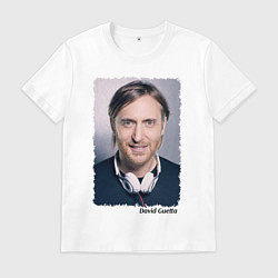 Футболка хлопковая мужская David Guetta, цвет: белый
