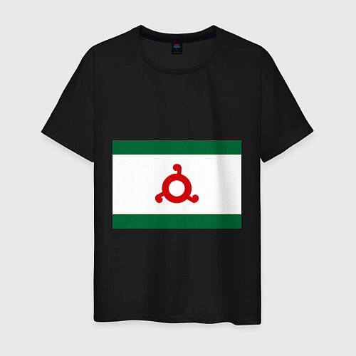 Мужская футболка Ингушетия: флаг / Черный – фото 1