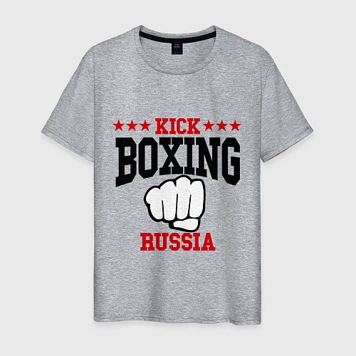 Мужская футболка Kickboxing Russia / Меланж – фото 1