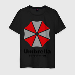 Футболка хлопковая мужская Umbrella corporation, цвет: черный