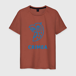 Футболка хлопковая мужская Crimea, цвет: кирпичный